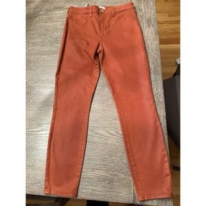L'agence Margot High Rise Skinny Jeans Ankle Crop Cinnamon Orange  29
